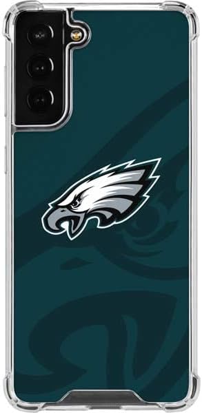 Skinit Clear Phone Case Compatible with Galaxy S22 Plus - Officially Licensed NFL Philadelphia Eagles Design