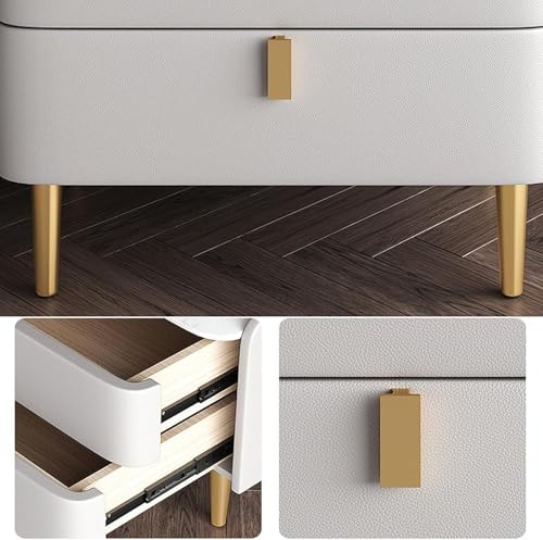 Table d'appoint avec rangement de nuit pratique pour chambre à coucher moderne - 7