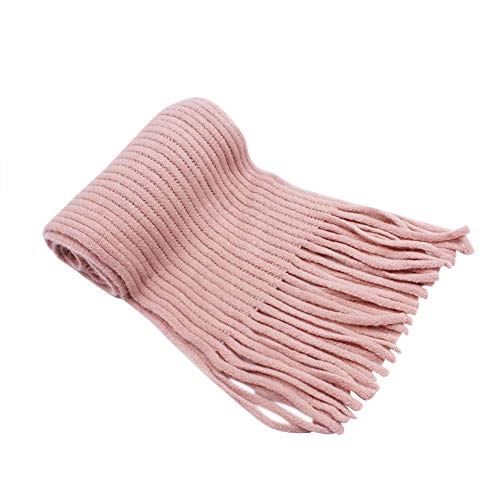 Rarityus Kids Knitted Tassel Scarf Fashion Solid Color Toddler Soft Warm Scarves Neck Warmer Winter For Girls Womens #TOP2
