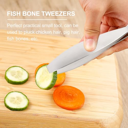 KHBUAB Stainless Steel Fish Bone Tweezers - Lightweight Seafood Preparation Tool for Effortless Cooking Tasks - Image 8