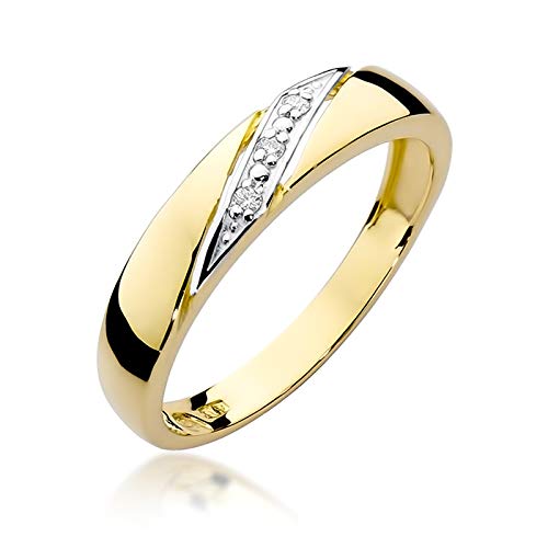 MARKO Goldring Schmuck - Damenring aus echtem Gold 585 - Goldring mit Box - Verlobungsring, Ehering, Schmuck - 14 Karat Gold - Geschenk für Frau, Freundin (61 (19.5)) MARKO Goldring Schmuck - Damenring aus echtem Gold 585 - Goldring mit Box - Verlobungsring, Ehering, Schmuck - 14 Karat Gold - Geschenk für Frau, Freundin (61 (19.5))