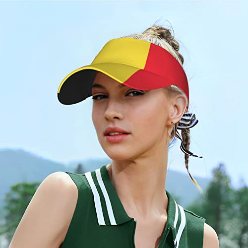 Image of Cute Funny Flag Hat Women Men Adjustable Flag Sport Sun Visor Hat Summer Fashion Sun Cap Beach Flag Hat