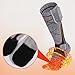 PerGar Heated Socks, 3 Speed Cotton Elastic Socks, Unisex Dark Gray Battery Powered Winter Socks, Toe Warmers for Feet, for Camping Fishing Cycling