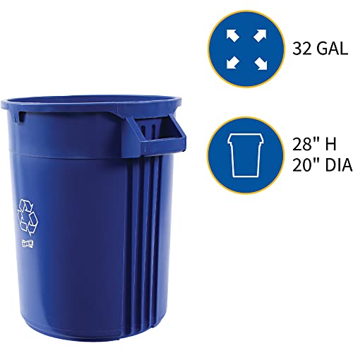 Genuine Joe Heavy-Duty Trash Container, 32 Gal #TOP5
