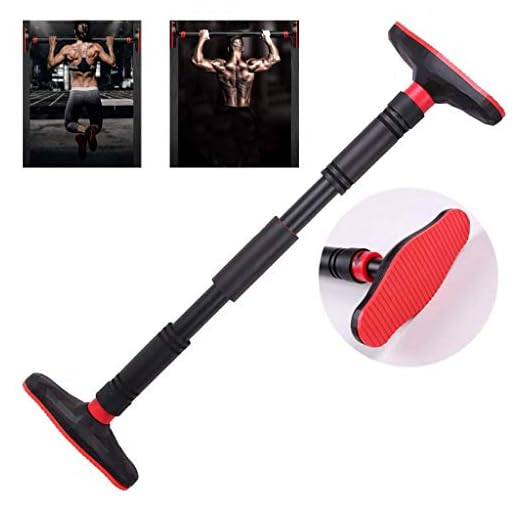 FMOGE Chin Up Bar Dörr Inga Skruvar Träning Dra Upp Bar Inomhus Horisontell Bar Träning Muskelstyrka Träning Fitness Pull Up Bar Hem Gym