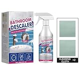 Reiniger für hartnäckige Flecken,Bathroom Descaler Schaum,2025 Neu Multifunktional Duschkabinenreiniger,badreiniger,Kalkentferner Dusche Stark,für Glas, Kanalisation,Toiletten (1)