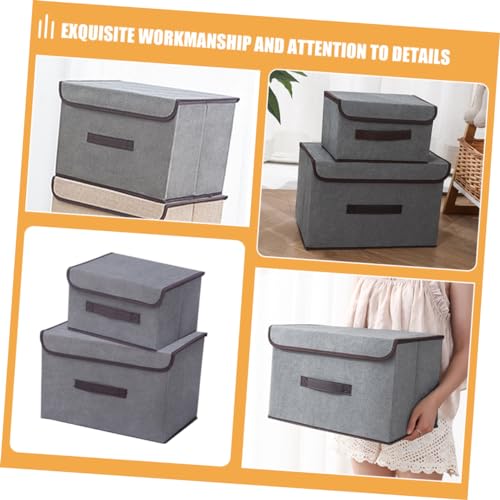 Boîtes de rangement grises pour chaussures et accessoires