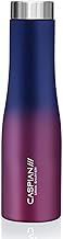 CASPIAN /// Aqua Dual Stainless Steel Water Bottle (Midnight Crimson, 1 Litre)| Leak Proof Thunder for Fridge Home Office Travel School Kids Boys Girls Adults Sports Gym Yoga