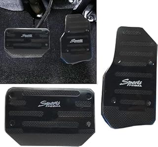 2 Pcs Car Brake Pedal Cover Non-Slip Gas Pedal Cover Black