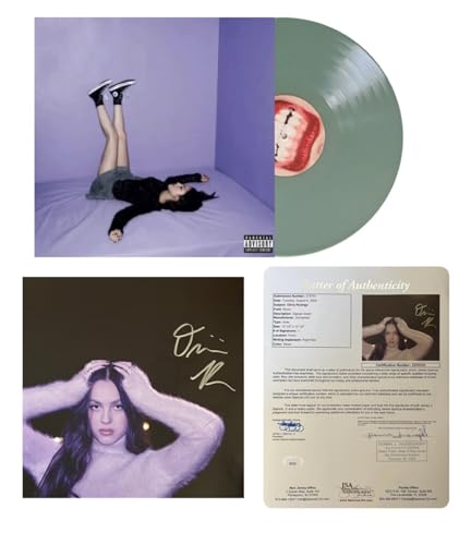 Album Art for Guts Exclusive Sea Foam ( Numbered Edition! Only 4,000 Copies Pressed! ) w/ Signed insert! & ( JSA Letter Of Authenticity ) by Olivia Rodrigo