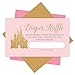 25 Princess Diaper Raffle Ticket Lottery Insert Cards for Girl Baby Shower Invitations, Pink Castle Supplies and Games for Gender Party, Bring a Pack of Diapers to Win Favors, Gifts and Prizes