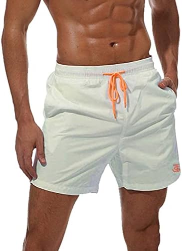 JustSun Badehose Herren Schnelltrocknend Boardshorts mit Mesh-Futter und Verstellbarem Tunnelzug