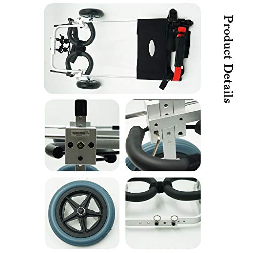 Wheelchair For Dogs, Pet Wheelchairs For Medium/Large Dogs, Dog Walker Hind Legs Rehabilitation, Pet Cat Dog Carts For Back Legs (Size : Small) #TOP2