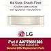 LG MDS47123602 Genuine OEM Door Gasket for LG Washing Machines
