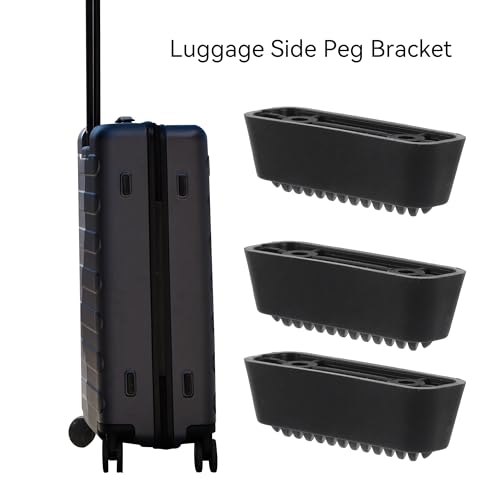 BQLZR 4.7x1.6cm Luggage Feet Pad Trunk Plastic Bottom Side Stand with Screws Pack of 43