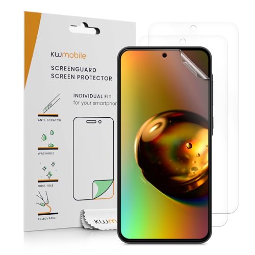kwmobile 3x Bildschirmschutzfolie kompatibel mit Samsung Galaxy A57 5G Folie - klare Schutzfolien Set in transparent