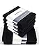 Produktbild herzbach home Premium Handtuch Set 6-teilig 100% Baumwolle - hochwertig & flauschig weich - 4 Handtücher 50x100cm & 2 Duschtücher 70x140cm (Schwarz)