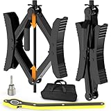 WELLUCK Camper Wheel Chock Stabilizer 2 Sets for RV Travel Trailer Heavy Duty X-Shaped RV Chocks Anti-Move Tire Wheel Chock, Fits 3.5