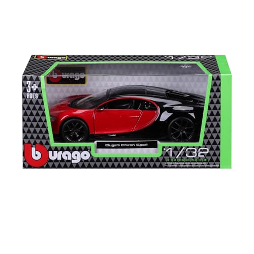 Bburago 1:32 Bugatti Chiron Sport Window Box Bugatti Chiron Sport - 1:32 Scale - Incredibly Detailed Die Cast Replica Collectible Super Car
