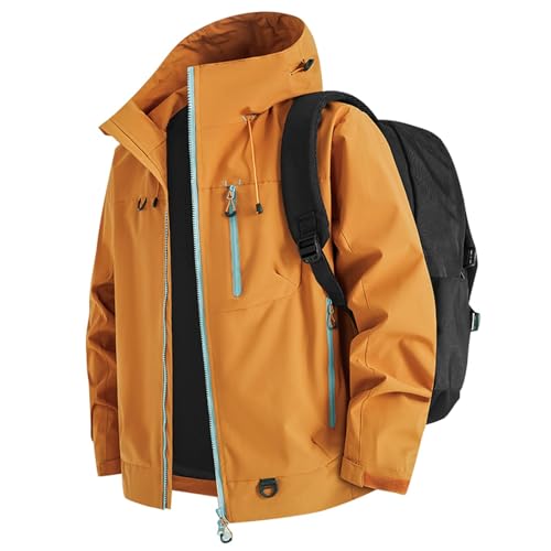 Chaqueta de senderismo para exteriores chubasquero plegable hombre para montaña