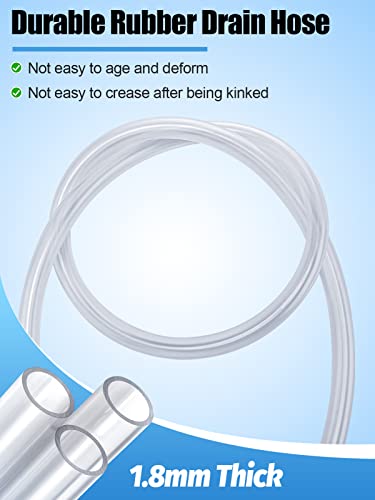 10Ft Air Conditioner Drain Hose, 3/5 Inch Ac Drain Hose Connector, Portable Ac Drain Hose Replacement For Universal Mini-Split Unit And Window Air Conditioner Unit Parts #TOP2
