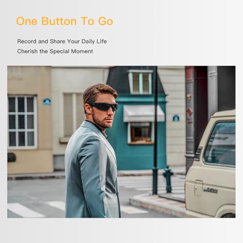 Image of OhO Camera Glasses,4K Pro 24M Resolution H.265 Smart Glasses with Built-in Memory,UV400 Sunglasses for Outdoor Sport