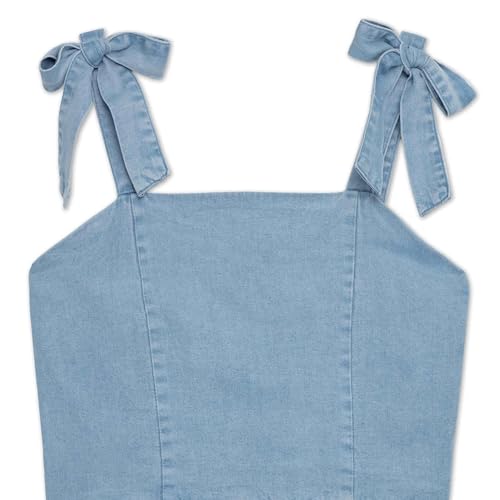 Image of Speechless Girls' Sleeveless Cropped Top and Maxi Tiered Skirt Set