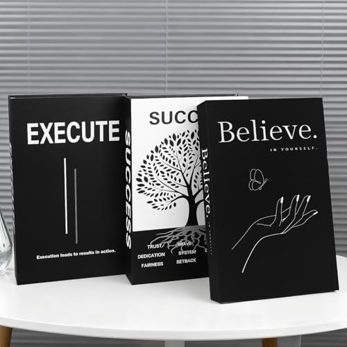 Faux livres de motivation pour décorer une table basse vide - 5