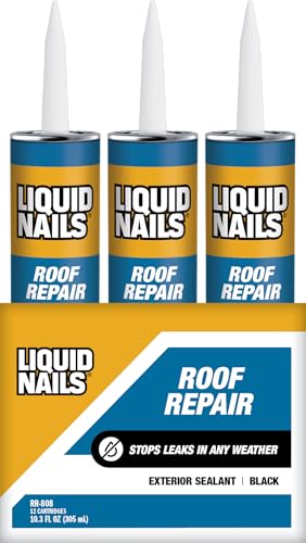 Liquid Nails Roof Repair 10.3 oz. Black Exterior Waterproofing Roof Adhesive
