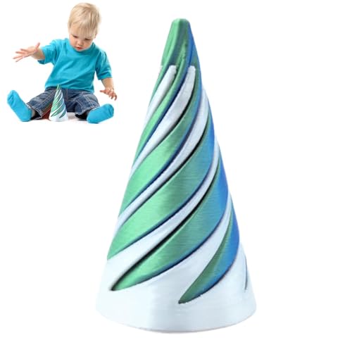 Ziennhu Pyramide Fidget Sculpture, Jouet en, cône de Passage, modèle d'illusion drôle, Jouet Anti-Stress pour Les Amateurs d'art, Les Amateurs de Sciences familiales