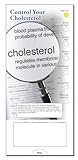 ZOCO - Control Your Cholesterol Slide Chart - Custom Promotional Item (Pack of 250) - HDL Instruction Guide, Brochure, Pamphlet - Doctor’s Office, Clinics, Pharmacies Handout - 3.75 x 8.5 in.