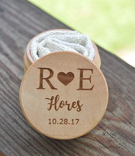 Keepsake Ring Box for Wedding Ceremony - Personalized - Ring Bearer Pillow Alternative - Ring Storage