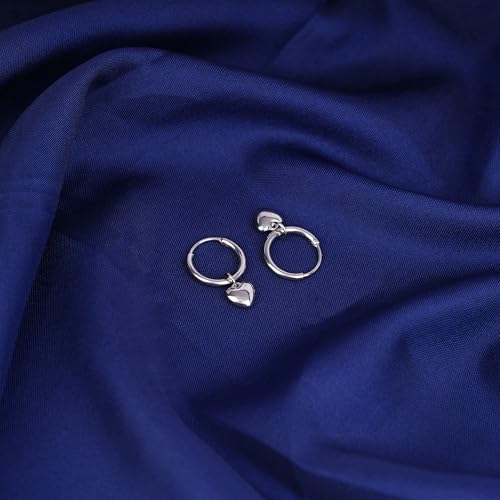 Image of 18K Gold Plated Heart Earrings for Women & Girls | Heart Hoops, Studs & Huggies | Waterproof and Anti Tarnish Jewellery | Valentines Gift for Girlfriend | Gifts for Women | 1 Year Warranty*