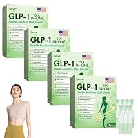BSWell HHVB GLP-1 Six-in-One Health Solution Oral Liquid, Natural GLP-1 Oral Solution, GLP-1 Six in One Drop, Gut & Digestive Immune & Energy Support (4 Pack)