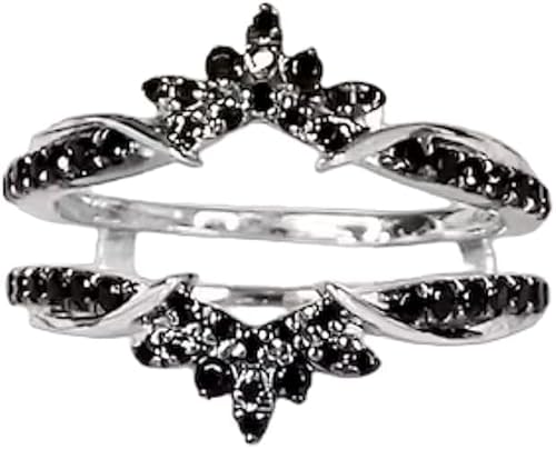 Shine_jewels Black Diamond Wrap Enhancer Ring