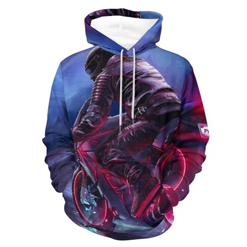 Sweats à capuche manche longue coupe-vent UMENG hoodie moto avec cordon ajustable