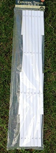 3 x White Expanding Plastic Garden Trellis 180 X 40cm 1.8m New PVC Trellis