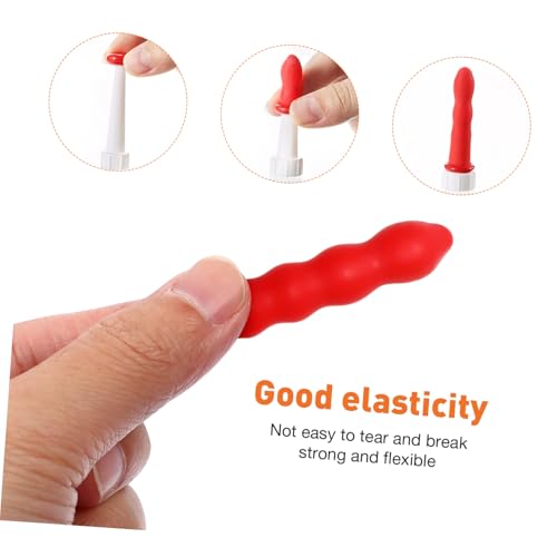 balacoo 200pcs Tapas para Sellador Caps Flexibles para conservar sellador, pintura y pegamento para volver a sellar tubos abiertos que previenen humedad y suciedad miniatura 7