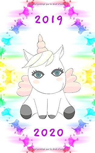 Télécharger 2019 – 2020: Agenda Scolaire 2019 - 2020 / Une page par jour / Planificateur Académique / Licorne Livre PDF Gratuit