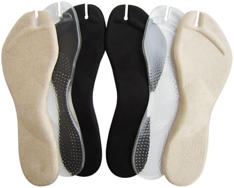 Self-Adhesive Silicone Gel Shoe Insoles for Women Sandals and Fli...