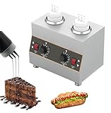 Saucier électrique en Acier Inoxydable – Chauffe-Sauce Professionnel – Contrôle de température – pour Chocolat, Confiture, fromag