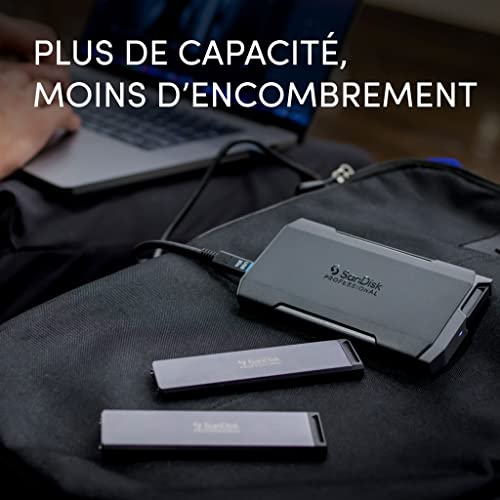 sandisk disque ssd externe professional pro blade ssd mag 4tb - vue 9
