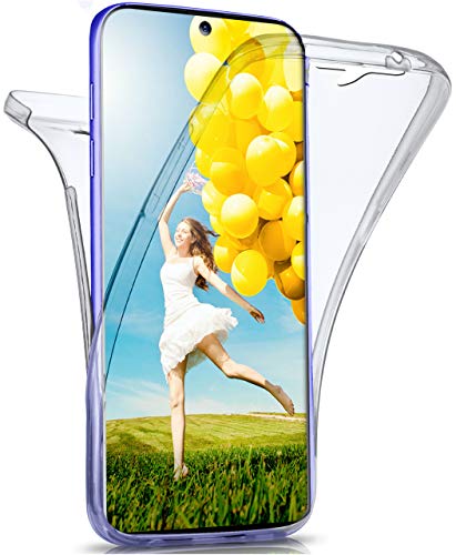 MoExu00ae Double Case kompatibel mit Samsung Galaxy S20 Hülle Silikon Transparent | Beidseitige Handyhülle mit 360 Grad Komplett Rundum-Schutz, Transparent