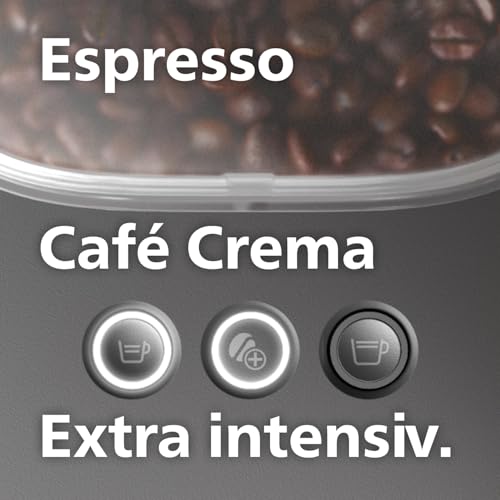 Philips Baristina Espressomaschine mit Bean swap - Mahlt, tampt & brüht automatisch, Dualer Bohnenbehälter, 16 bar, Einfache Reinigung, Espresso & Café Crema, Schwarzgrau mit Siebträger (BAR320/60) 8 Philips Baristina Espressomaschine mit Bean swap - Mahlt, tampt & brüht automatisch, Dualer Bohnenbehälter, 16 bar, Einfache Reinigung, Espresso & Café Crema, Schwarzgrau mit Siebträger (BAR320/60)