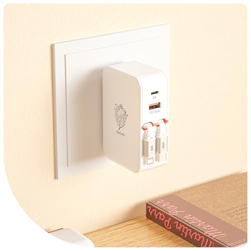 FlexTurtle 4-in-1 Retractable Wall Charger 35W Ultra-Compact Travel Charger