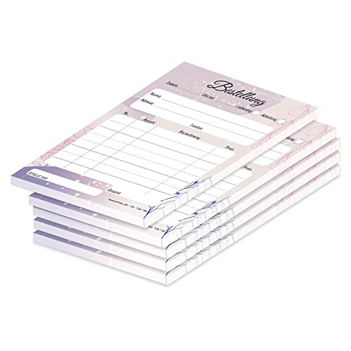 PRICARO Bestellannahmeblock Lila, A6, 5 Stück