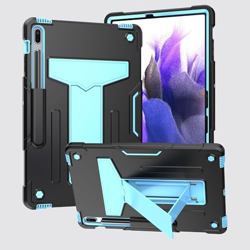 Coque Samsung Tab S7 FE 12.4 coque robuste antichoc SM-T730 bleu