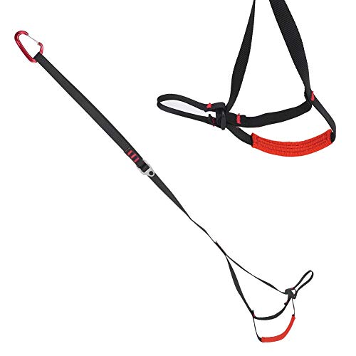 MAGT Klettern Ascender Gurt, Verstellbarer Kletterfußgurt Outdoor Klettern Ascender Gurt Seil Fußgurt Kletterschlinge für Bergsteigen Rettung Abseilen