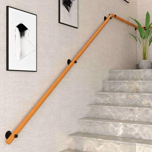 Premium rutschfeste Holztreppe mit stilvollen Geländern, 240 cm Länge, für den Innenbereich, sichere Halterungen für Flur, Villa, Dachboden – Sicherheit & Eleganz kombiniert Premium rutschfeste Holztreppe mit stilvollen Geländern, 240 cm Länge, für den Innenbereich, sichere Halterungen für Flur, Villa, Dachboden – Sicherheit & Eleganz kombiniert