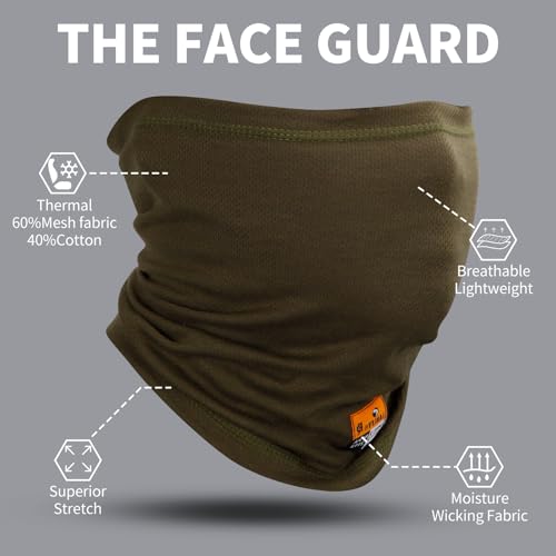 Image of Lightweight Cooling Face Mask for Men Women, FR Neck Gaiter Scarf for Welding, Racing, Motorcycling